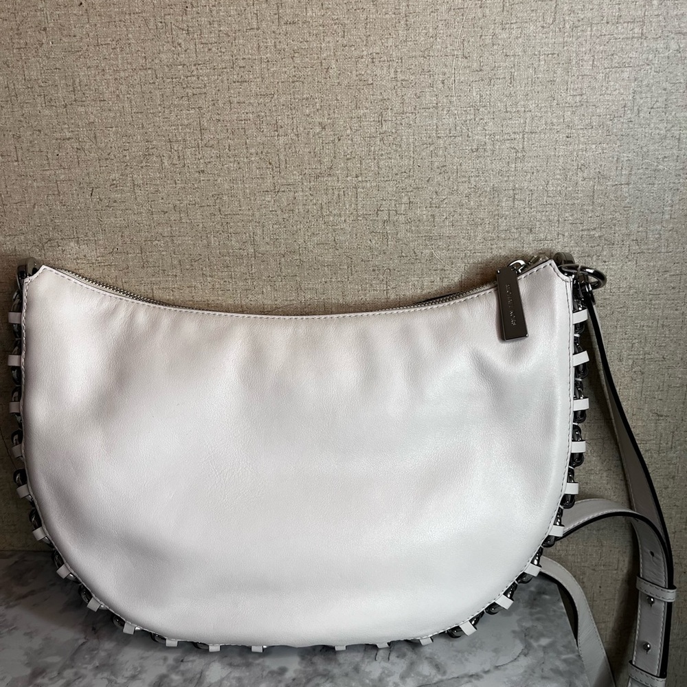 Michael Kors White Studded Shoulder Bag - Picture 9 of 16